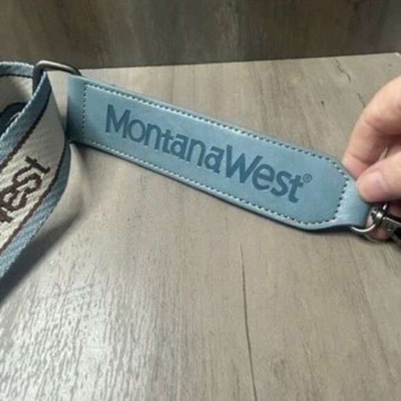 Montana West Blue Studded Crossbody Bag Pack Embroidery Adjustable Strap - NEW - Picture 11 of 11